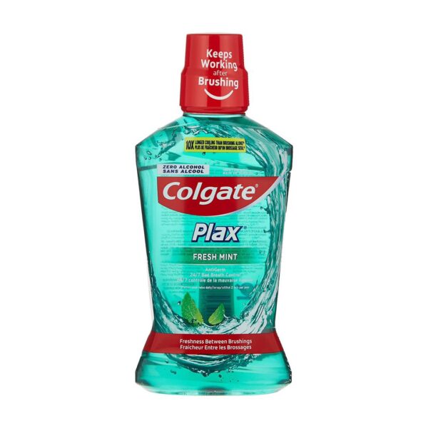 Colgate plax fresh mint فاقد الکل رایحه نعناع تازه حجم 500 میل ساخت تایلند