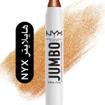 هالایتر قلمی چند کاره NYX  شماره 03 Lemon Meringue رنگ زرد ملایم با درخشش طلایی